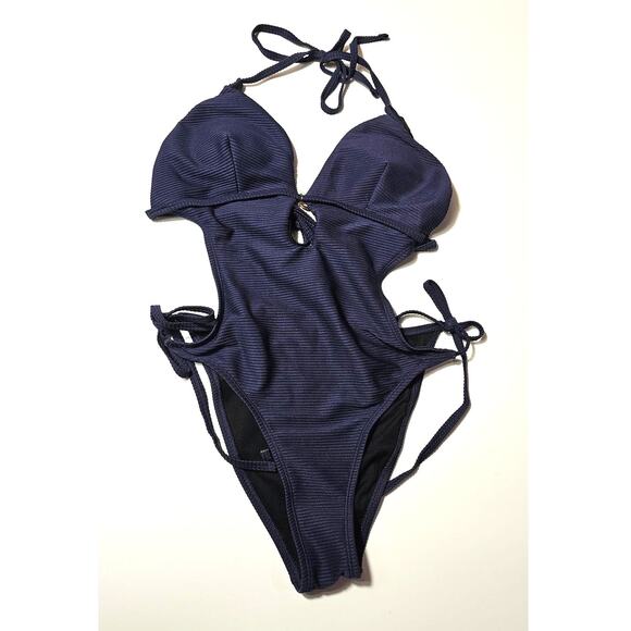 Seaside Darling Navy One-Piece Swimsuit Small - Picture 4 of 7